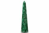 Tall, Polished Malachite Obelisk - DR Congo #266065-1